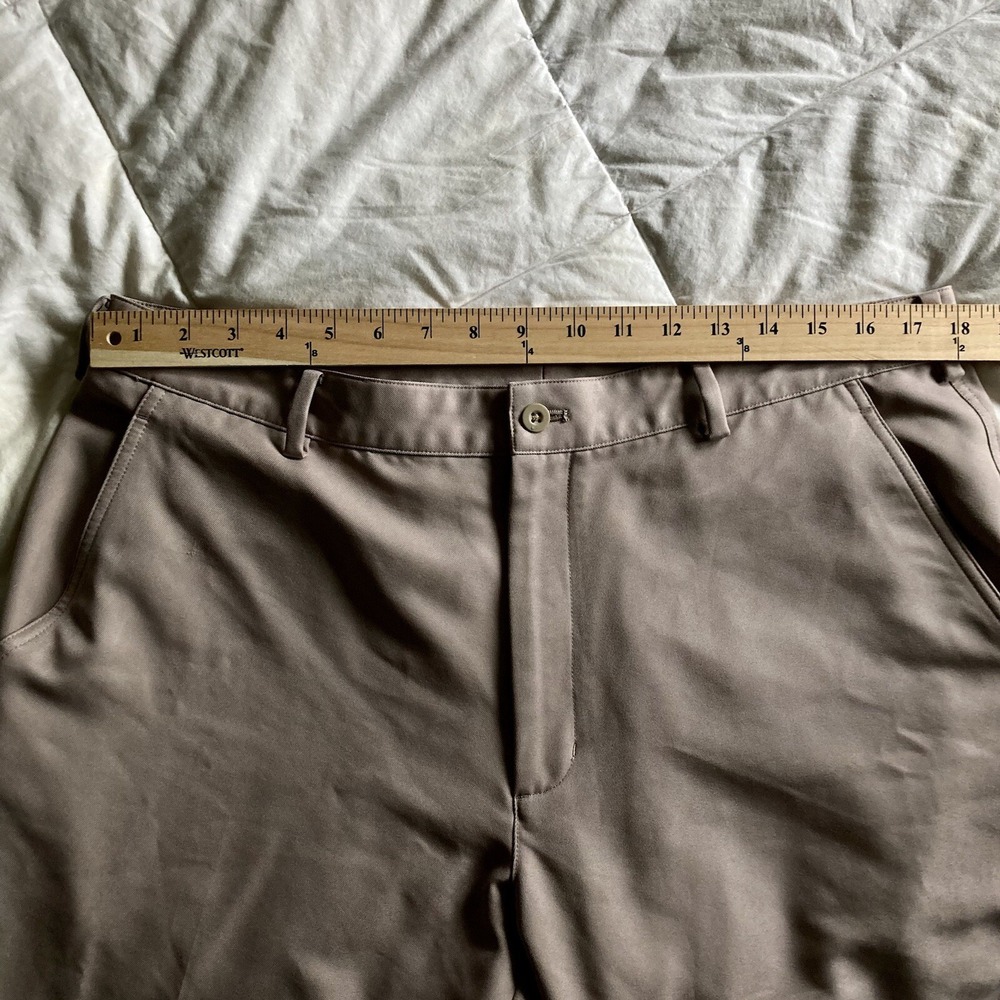 NIKE Golf Dri-Fit Men's 36x31 (actual) 100% Poly Performance Pants Khaki Chino - Picture 10 of 16